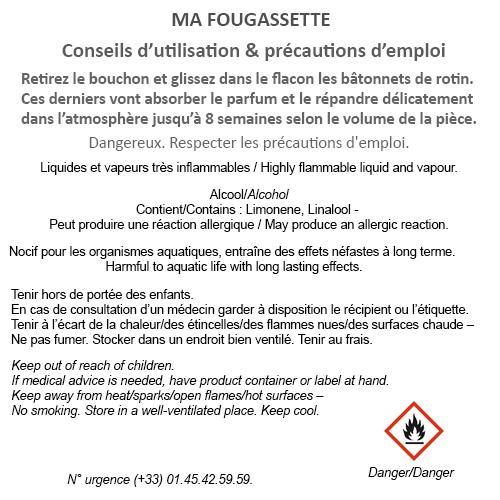 Fragonard Ma Fougassette Room Diffuser & 6 sticks - Parfums De France 