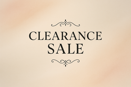 without the perfume bottles, only wording Clearance Sale with a nice background, very basic 