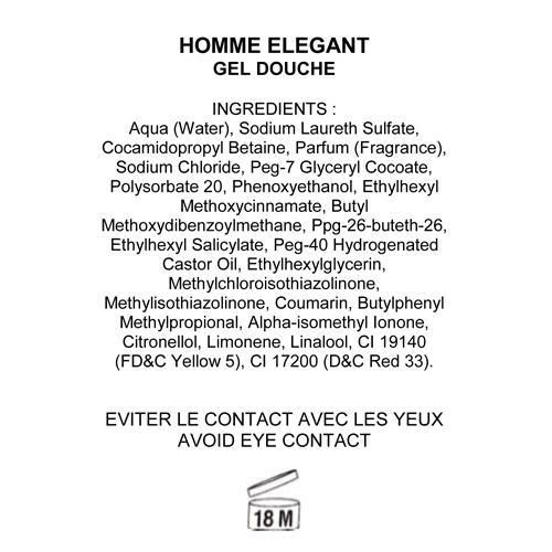Fragonard Homme Elegant Shower Gel - Parfums De France 