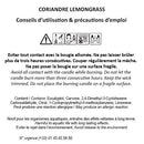 Fragonard Coriandre Lemongrass Candle - Parfums De France 