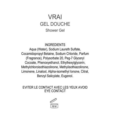 Fragonard Shower gel VRAI - Parfums De France 